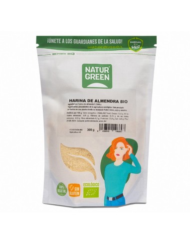 Veganes glutenfreies Bio-Mandelmehl 300 g NaturGreen | EKIEKO