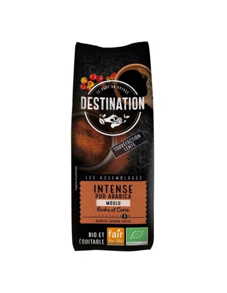 Έντονος βιολογικός αλεσμένος καφές Arabica 250g | Destination