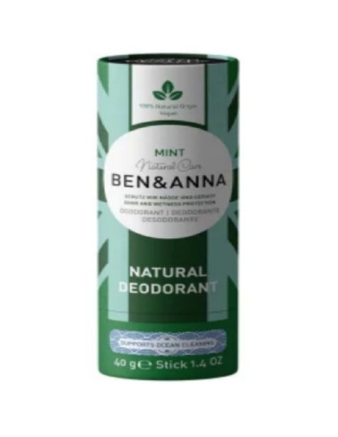 Deodorant Mint Vegan 40 g Ben & Anna Natural | EKIEKO