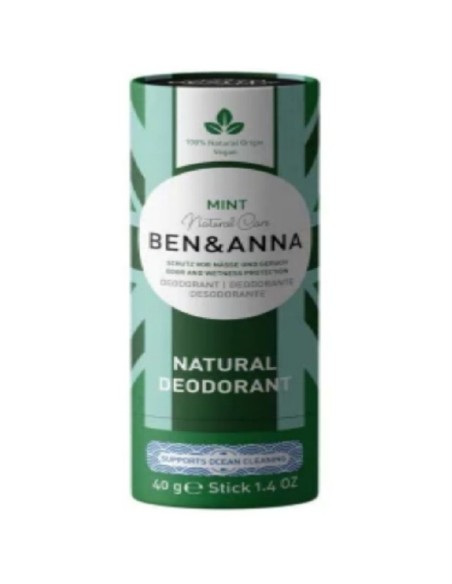 Desodorizante Vegan Menta 40 g Ben & Anna Natural | EKIEKO