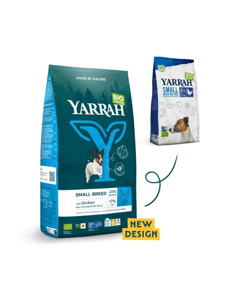 Yarrah Organic Chicken Feed pour chiens de petite race 2kg