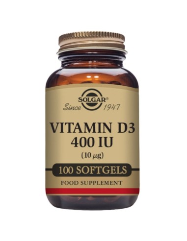 Vitamine D3 400 IU 100 gélules Solgar | EKIEKO