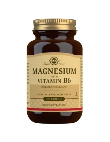 Magnésium avec Vitamine B6 100 comprimés Solgar : EKIEKO