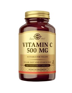 C-vitamiini 500 mg 100 kapselia Solgar Vegan | EKIEKO