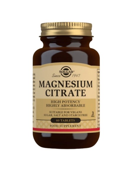 Magnesiumcitrat 200 mg 60 Tabletten Solgar Vegan | EKIEKO