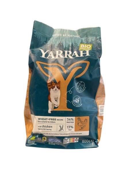 Viljaton kissanruoka Luomu Kana 800 g Yarrah | EKIEKO