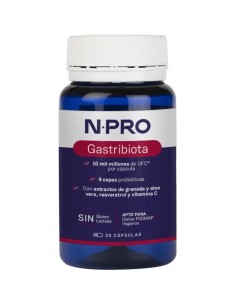 Gastribiota 30 cápsulas NPro Probiótico Digestivo | EKIEKO