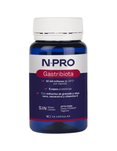 Gastribiota 30 cápsulas NPro Probiótico Digestivo | EKIEKO