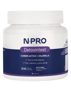 Detoxintest 140g NPro Carbón Activado y Chlorella | EKIEKO