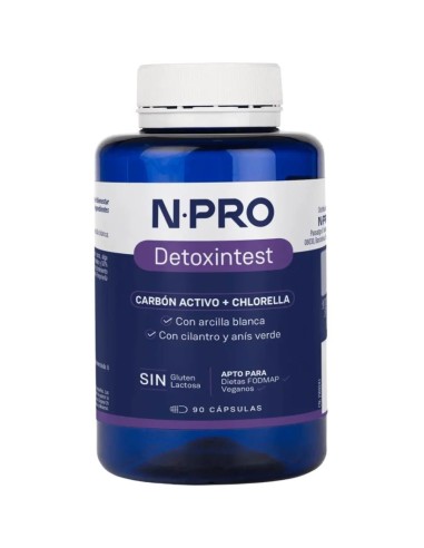 Detoxintest 90 Kapseln NPro Aktivkohle : EKIEKO