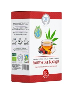 Infuso biologico di canapa e bacche 10 piramidi : CBD Cure