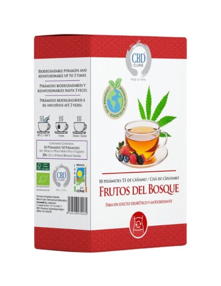 Infuso biologico di canapa e bacche 10 piramidi : CBD Cure