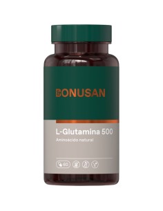L-Glutamina 500 mg Bonusan 60 cápsulas Aminoácido | EKIEKO