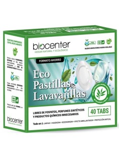 Eco Vaatwastabletten 40 tabletten Biocenter | EKIEKO | Ecologisch Wasmiddel | EKIEKO