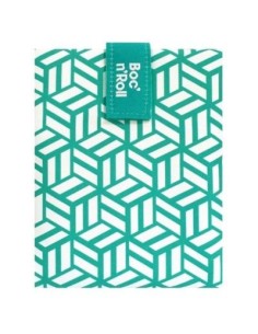 Porta Bocadillos Reutilizable Tiles Verde Roll'eat | EKIEKO