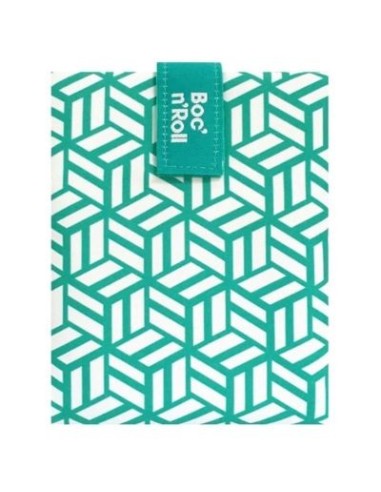 Porta Bocadillos Reutilizable Tiles Verde Roll'eat | EKIEKO