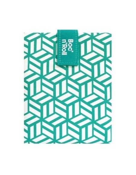Porta Bocadillos Reutilizable Tiles Verde Roll'eat | EKIEKO