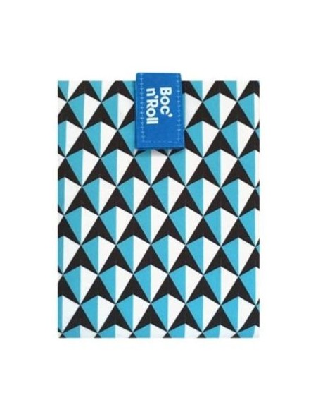 Porta Bocadillos Reutilizable Tiles Azul Roll'eat | EKIEKO
