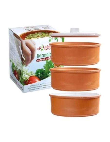 Germinador Terracota 3 Plantas Ah Table | Germinar semillas | EKIEKO
