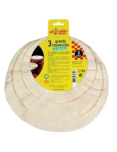 Organic Cotton Plate Covers 3 kpl Ah Table | Vaihtoehto muovikalvolle