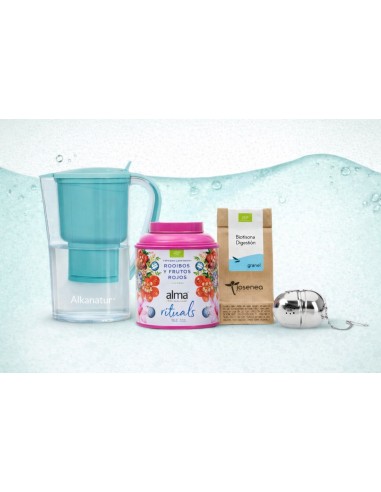 Pack El Agua de Casa | Jarra Alkanatur + Infusiones Bio | EKIEKO