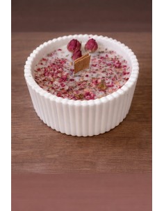 Handmade lavender and chamomile candle : Natural candle : EKIEKO