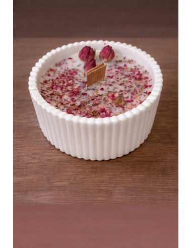 Handmade lavender and chamomile candle : Natural candle : EKIEKO