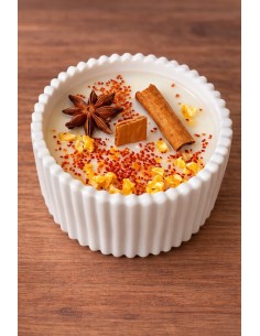 Vela artesanal de canela e laranja : Vela natural : EKIEKO