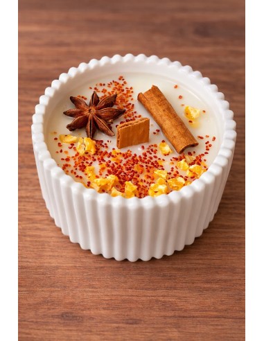 Bougie artisanale cannelle et orange : Bougie naturelle : EKIEKO
