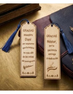 Persoonlijke handgemaakte houten boekenlegger : EKIEKO