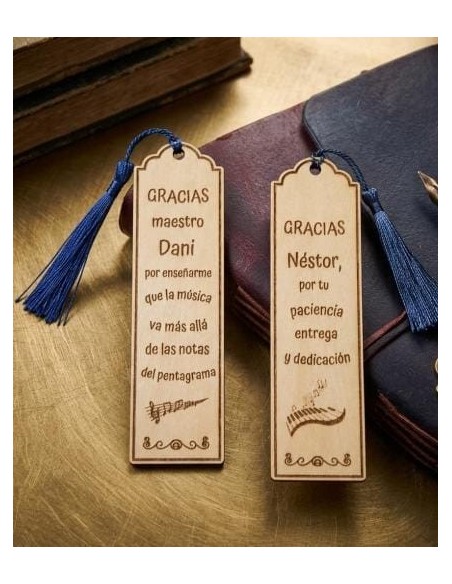 Marcador de livros de madeira personalizado e feito à mão : EKIEKO