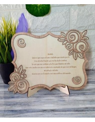 Gepersonaliseerd houten inwijdingsframe : EKIEKO