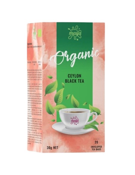 Ceylon Schwarzer Tee English Breakfast Bio 20 Teebeutel | Maya