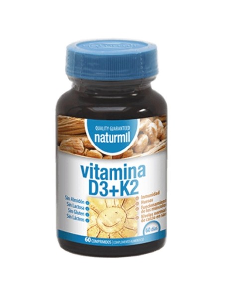 Vitamina D3 + K2 60 comprimidos Naturmil | EKIEKO