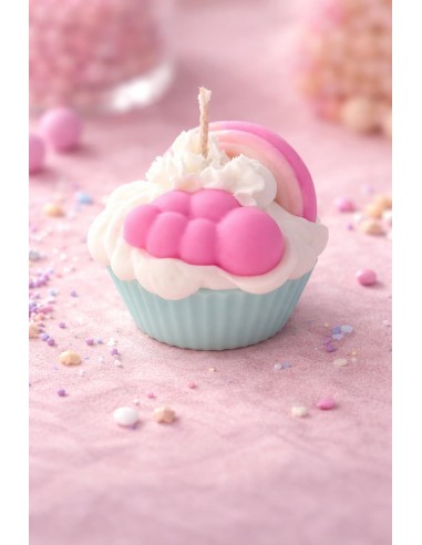 Vela de postre artesanal cupcake de soja | EKIEKO